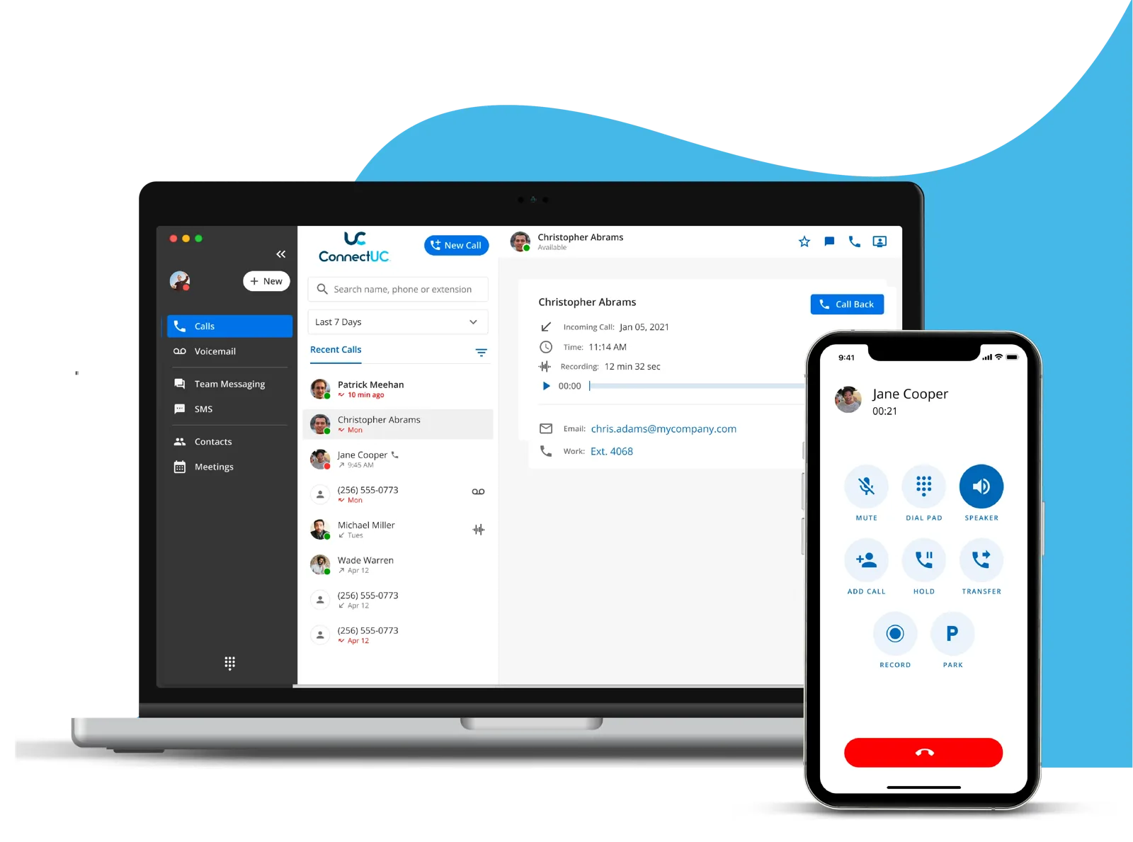 The HopDial Mobile & Web App keeps staff connected on desktop and mobile devices
